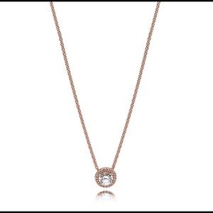 Pandora Elegance rose gold necklace